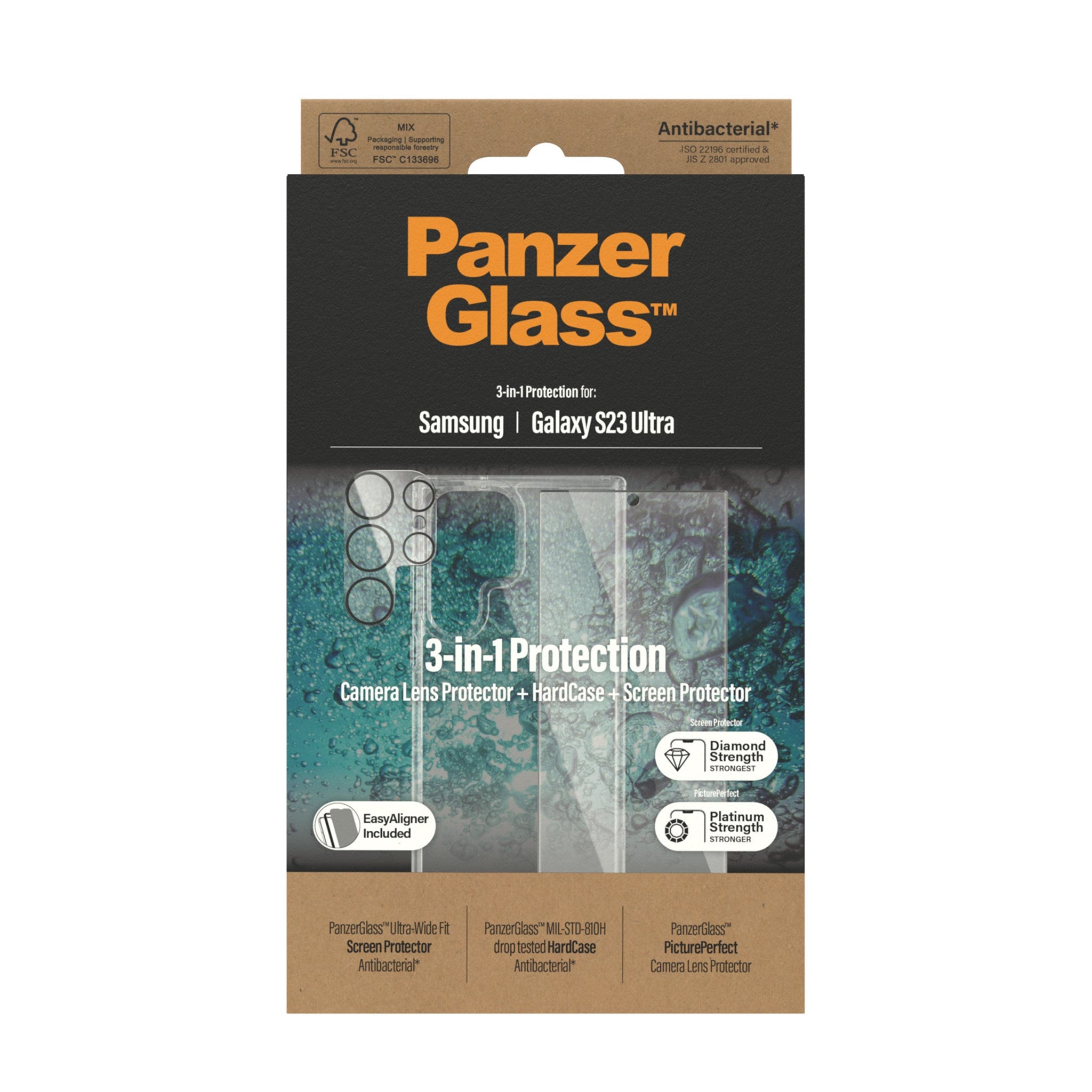 PanzerGlass™ Screen Protector Samsung Galaxy S23 Ultra - with