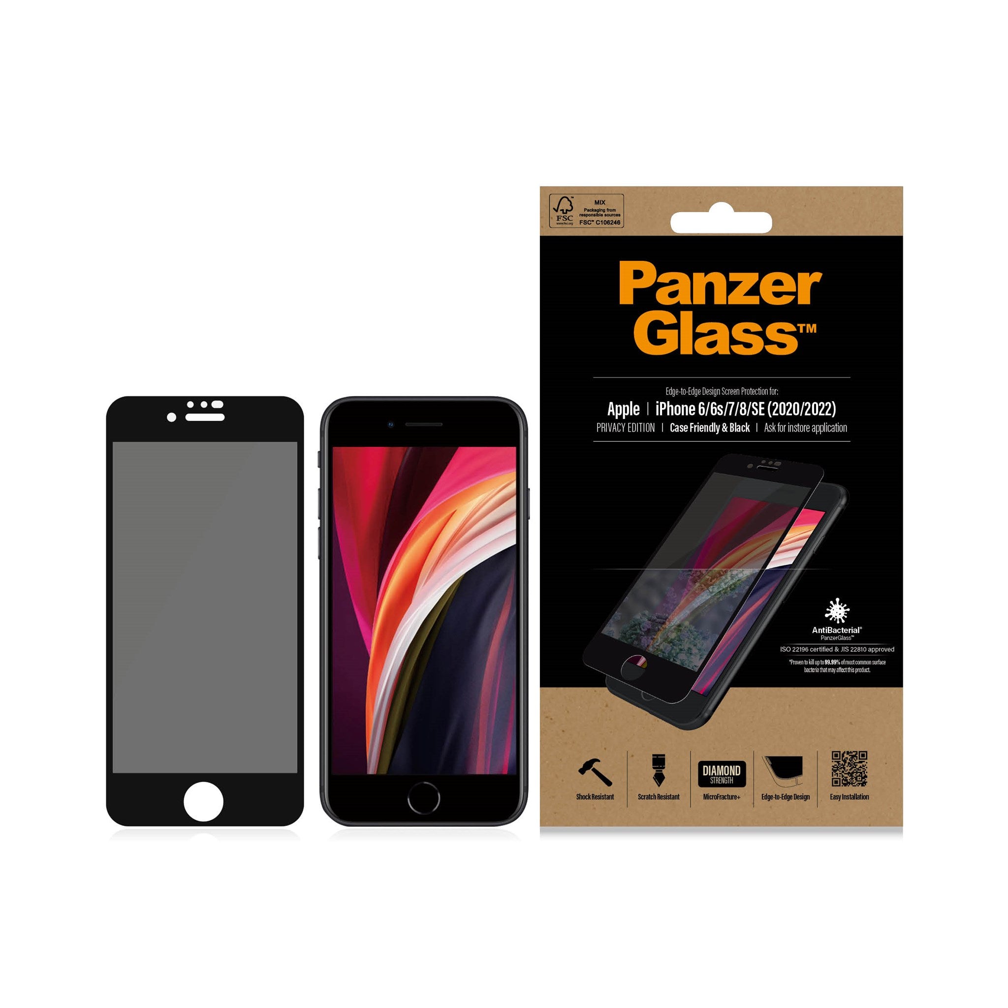 DEVIA Cristal Templado Iphone Se 2020 Negro Dsttgipseb - Guanxe Atlantic  Marketplace