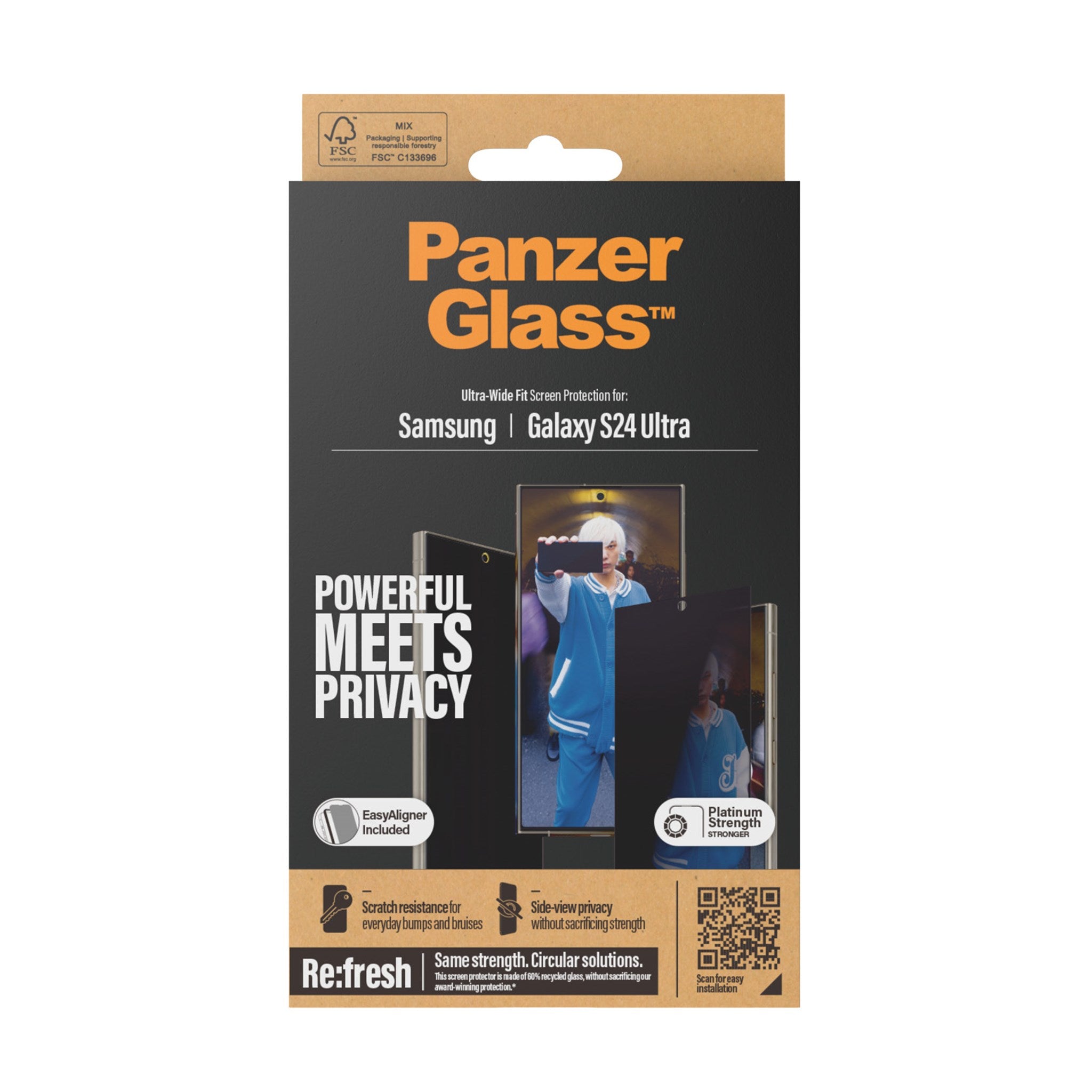 PanzerGlass® Privacy Screen Protector Samsung Galaxy S24 Ultra