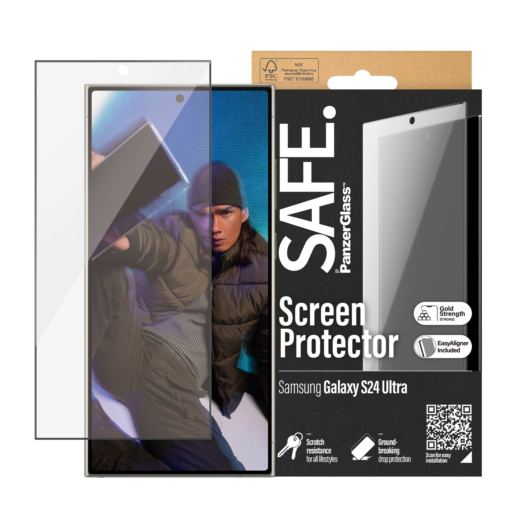 SAFE. by PanzerGlass® Screen Protector Samsung Galaxy S24 Ultra
